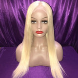 Mink Platinum Blonde Full Lace Straight Wig (10A)